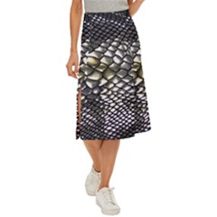 Snake Skin Midi Panel Skirt by Sparkle