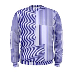 Illusion Waves Pattern Men s Sweatshirt by Sparkle