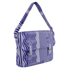 Illusion Waves Pattern Buckle Messenger Bag by Sparkle