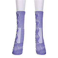 Illusion Waves Pattern Men s Crew Socks by Sparkle