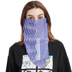 Illusion Waves Pattern Face Covering Bandana (triangle)