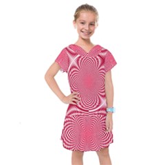 Illusion Floral Pattern Kids  Drop Waist Dress