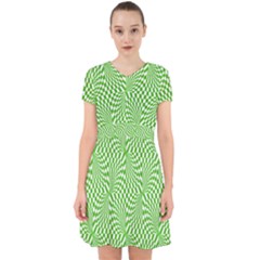 Illusion Waves Pattern Adorable In Chiffon Dress by Sparkle