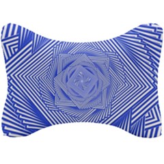 Illusion Waves Pattern Seat Head Rest Cushion by Sparkle