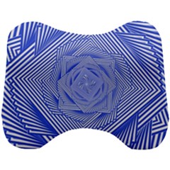 Illusion Waves Pattern Head Support Cushion by Sparkle