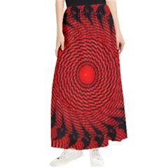 Illusion Waves Pattern Maxi Chiffon Skirt by Sparkle