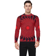 Illusion Waves Pattern Men s Long Sleeve Rash Guard