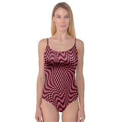 Illusion Waves Pattern Camisole Leotard  by Sparkle