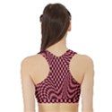 Illusion Waves Pattern Sports Bra with Border View2