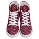 Illusion Waves Pattern Women s Hi-Top Skate Sneakers View1