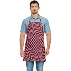 Illusion Waves Pattern Kitchen Apron by Sparkle