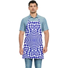 Illusion Waves Pattern Kitchen Apron by Sparkle