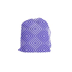 Illusion Waves Pattern Drawstring Pouch (small) by Sparkle