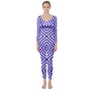 Illusion Waves Pattern Long Sleeve Catsuit View1