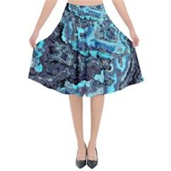 Strange Glow Flared Midi Skirt by MRNStudios