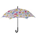 Abstract Multicolored Shapes Hook Handle Umbrellas (Medium) View3