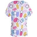 Abstract Multicolored Shapes Women s Oversized Tee View2