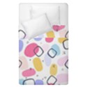 Abstract Multicolored Shapes Duvet Cover Double Side (Single Size) View1