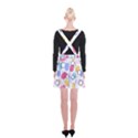 Abstract Multicolored Shapes Suspender Skater Skirt View2