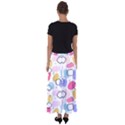 Abstract Multicolored Shapes Flared Maxi Skirt View2