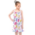 Abstract Multicolored Shapes Kids  Overall Dress View1