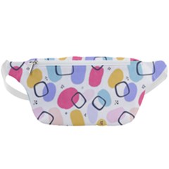 Abstract Multicolored Shapes Waist Bag  by SychEva