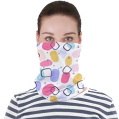 Abstract Multicolored Shapes Face Seamless Bandana (adult) by SychEva