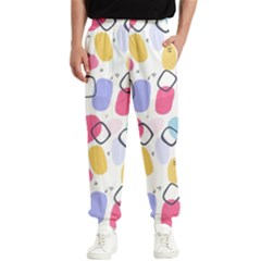 Abstract Multicolored Shapes Men s Elastic Waist Pants by SychEva