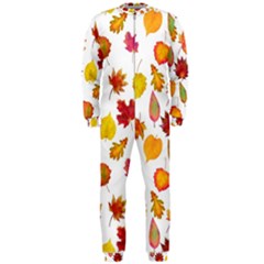 Watercolor Autumn Leaves Onepiece Jumpsuit (men)  by SychEva