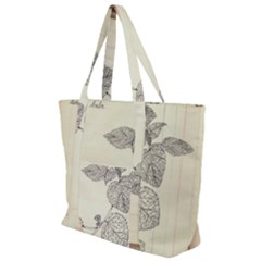 Lemon Balm Zip Up Canvas Bag by Limerence