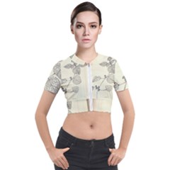 Lemon Balm Short Sleeve Cropped Jacket by Limerence