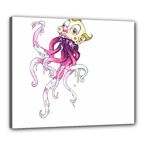 Carnie Squid Canvas 24  X 20  (stretched) by Limerence