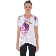 Carnie Squid Cut Out Side Drop Tee by Limerence