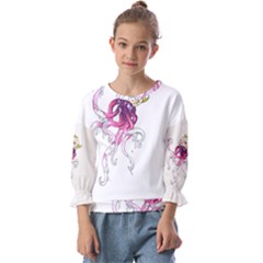 Carnie Squid Kids  Cuff Sleeve Top