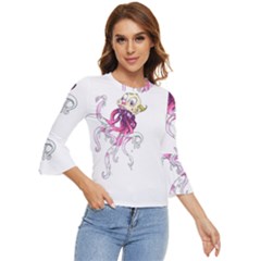 Carnie Squid Bell Sleeve Top