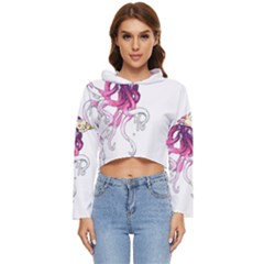 Carnie Squid Women s Lightweight Cropped Hoodie