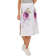 Carnie Squid Midi Panel Skirt by Limerence