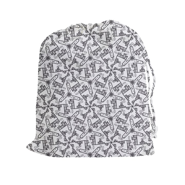 Geometric City Drawstring Pouch (2XL)