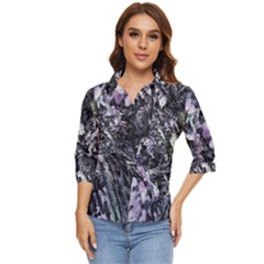 Reticulated Nova Women s Quarter Sleeve Pocket Shirt