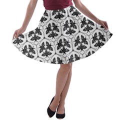 Night Moths A-line Skater Skirt by SychEva