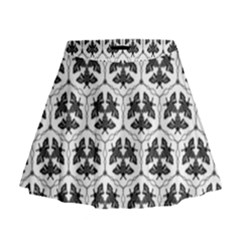 Night Moths Mini Flare Skirt by SychEva