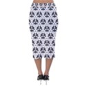 Night Moths Velvet Midi Pencil Skirt View2