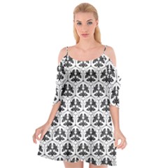 Night Moths Cutout Spaghetti Strap Chiffon Dress by SychEva