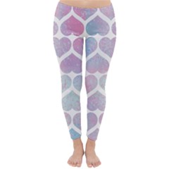 Multicolored Hearts Classic Winter Leggings by SychEva