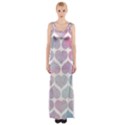 Multicolored Hearts Thigh Split Maxi Dress View1