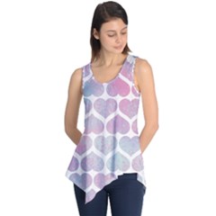 Multicolored Hearts Sleeveless Tunic by SychEva