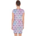 Multicolored Hearts Capsleeve Drawstring Dress  View2