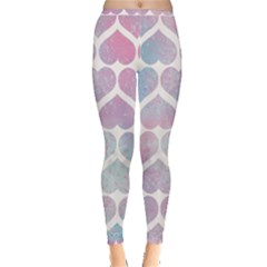 Multicolored Hearts Inside Out Leggings by SychEva