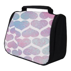 Multicolored Hearts Full Print Travel Pouch (small) by SychEva