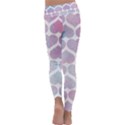 Multicolored Hearts Kids  Lightweight Velour Classic Yoga Leggings View4